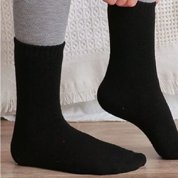 Neutral Merino Wool Blend Socks - Picture 3 of 6